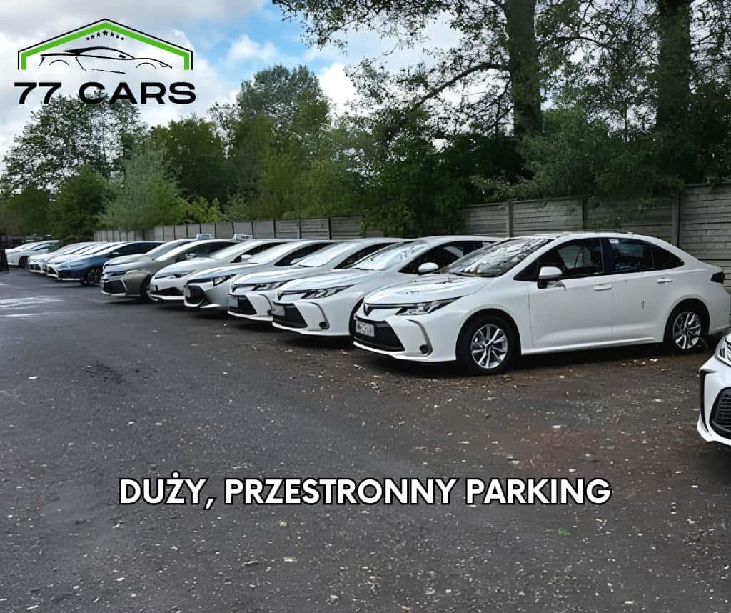 Flota aut zastępczych 77 CARS — samochody gotowe do wydania w Warszawie
