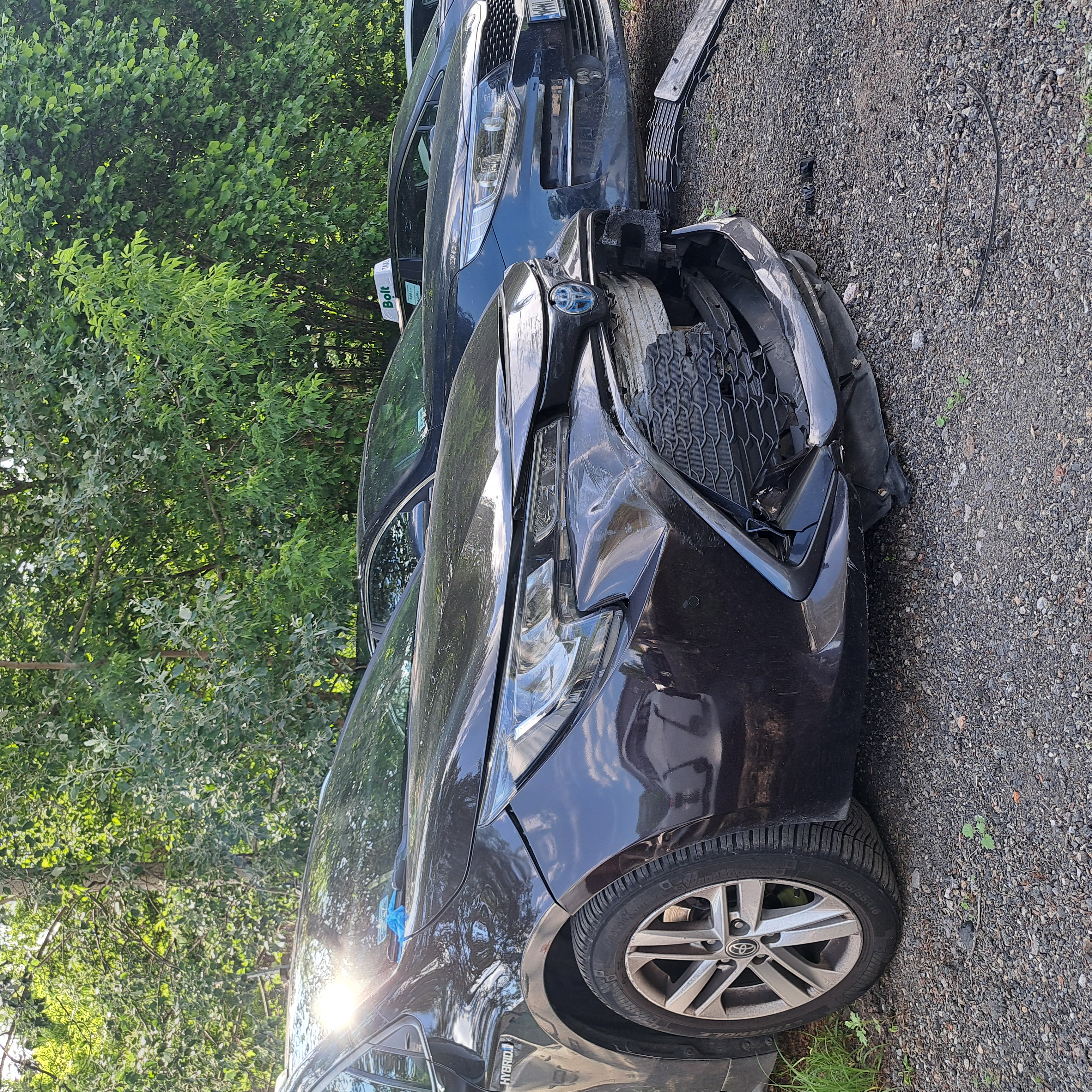 Czarna Toyota Corolla po kolizji — naprawa bezgotówkowa 77 CARS